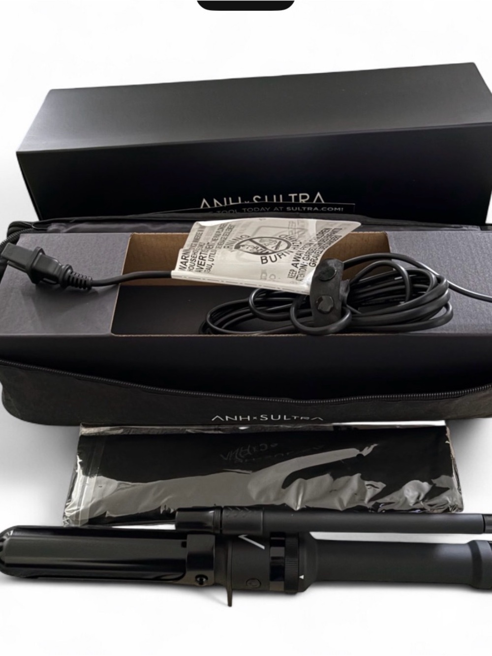 ANH SULTRA Pro Marcel Black Curling Iron